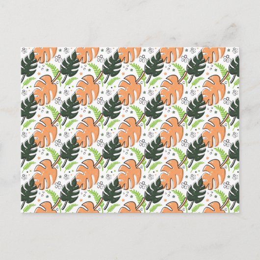 熱帯葉製はがき ポストカード (正面)