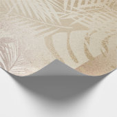 熱帯葉金ゴールドホイルフェイクラッピング紙 ラッピングペーパー (角)