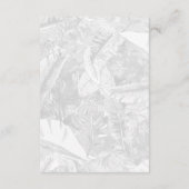 熱帯葉金ゴールド温室結婚植物薬 エンクロージャーカード (裏面)