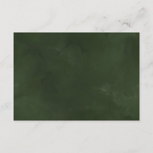 熱帯葉金ゴールド結婚の願い井戸 エンクロージャーカード (裏面)