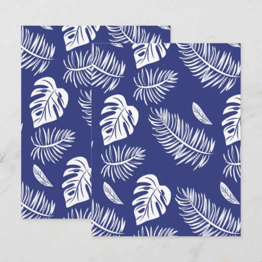 熱帯葉15 ノートカード (正面/裏面)