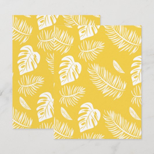 熱帯葉16 ノートカード (正面/裏面)