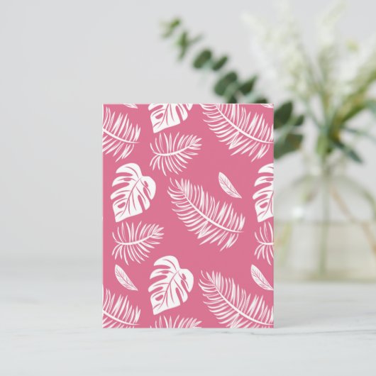 熱帯葉17 ポストカード (スタンド正面)