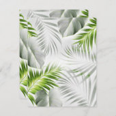 熱帯葉1 ノートカード (正面/裏面)