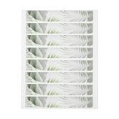 熱帯葉1 ラップアラウンドラベル (シート)