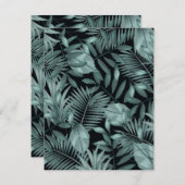 熱帯葉4 ノートカード (正面/裏面)
