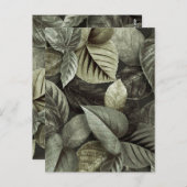 熱帯葉5 ポストカード (正面/裏面)