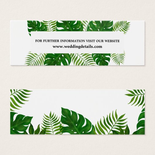 熱帯葉 |の結婚Webサイト (正面&裏面)