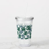 熱帯葉 アクリルタンブラー (裏面)