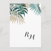 熱帯葉 エンクロージャーカード (裏面)