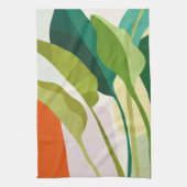 熱帯葉 キッチンタオル (縦)