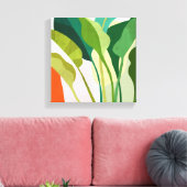 熱帯葉 キャンバスプリント (インサイチュ (リビング))