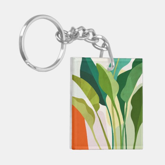 熱帯葉 キーホルダー (正面左)
