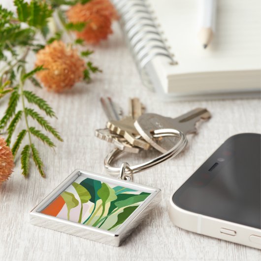 熱帯葉 キーホルダー (側面)