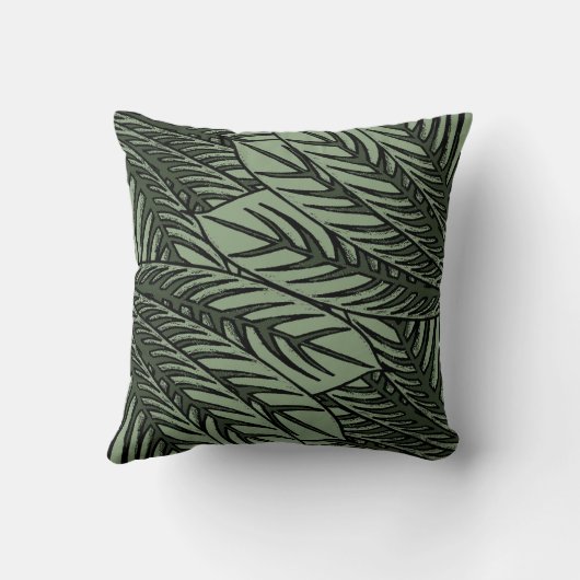 熱帯葉 クッション (裏面)