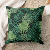 熱帯葉 クッション (ブランケット)