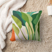 熱帯葉 クッション (ブランケット)