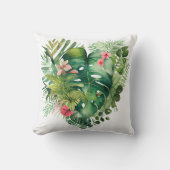 熱帯葉 クッション (正面)