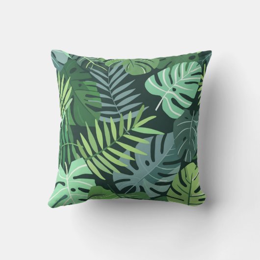 熱帯葉 クッション (裏面)