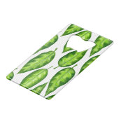 熱帯葉 クレジットカード栓抜き (正面アングル)