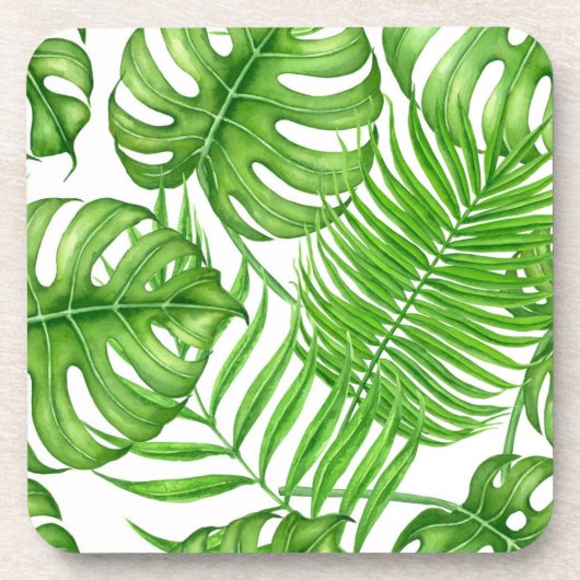 熱帯葉 コースター (正面)