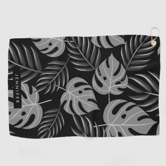 熱帯葉 ゴルフタオル (横)