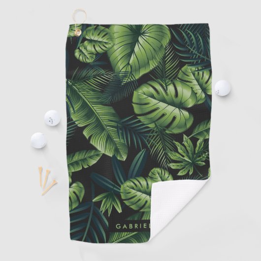 熱帯葉 ゴルフタオル (インサイチュ)