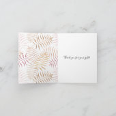 熱帯葉 サンキューカード (内部)