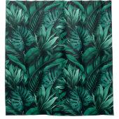 熱帯葉 シャワーカーテン (正面)