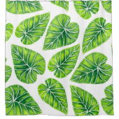 熱帯葉 シャワーカーテン (正面)