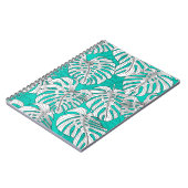 熱帯葉、ジャン葉グルのシームレスヴィンテージfl ノートブック (左側)