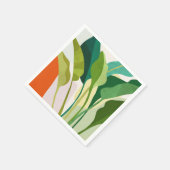 熱帯葉 スタンダードカクテルナプキン (角)