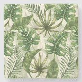 熱帯葉 ストーンコースター (正面)