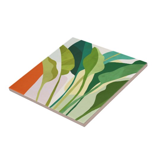 熱帯葉 タイル (側面)