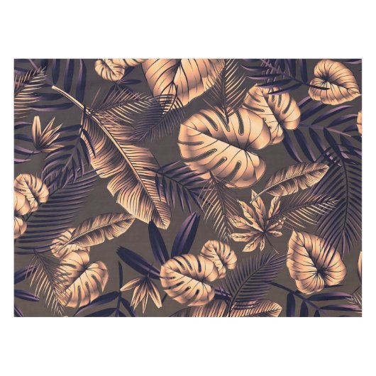 熱帯葉 テーブルクロス (正面(横))