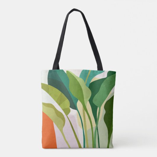 熱帯葉 トートバッグ (裏面)