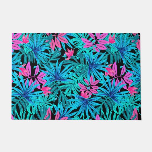 熱帯葉 ドアマット (正面)