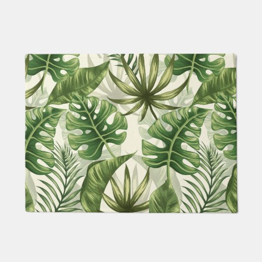 熱帯葉 ドアマット (正面)