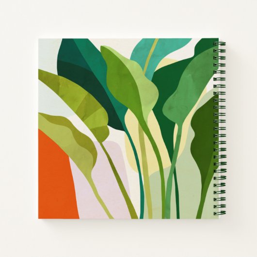 熱帯葉 ノートブック (裏面)