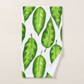 熱帯葉 バスタオルセット (ハンドタオル)