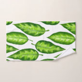 熱帯葉 バスタオルセット (ハンドタオル)