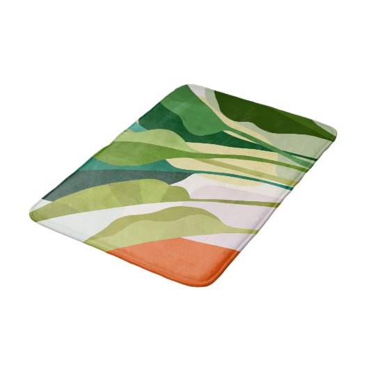 熱帯葉 バスマット (アングル)