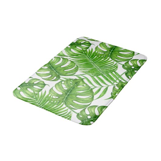 熱帯葉 バスマット (アングル)