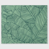 熱帯葉。バナナの葉のシームレスなテクスチャ ラッピングペーパー (フラット)