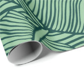 熱帯葉。バナナの葉のシームレスなテクスチャ ラッピングペーパー (ロールコーナー)