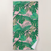 熱帯葉 ビーチタオル (正面)