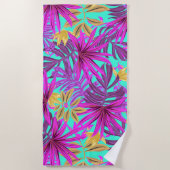 熱帯葉 ビーチタオル (正面)