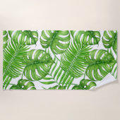 熱帯葉 ビーチタオル (正面)