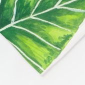 熱帯葉 フリースブランケット (角)