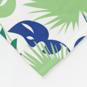 熱帯葉 フリースブランケット (角)